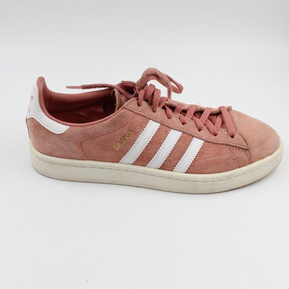 Adidas Women’s Pink and White Stripe Campus Sneakers US 6.5 - Picture 4 of 10